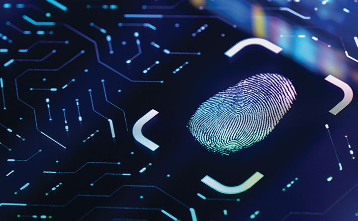 abstract picture of a fingerprint