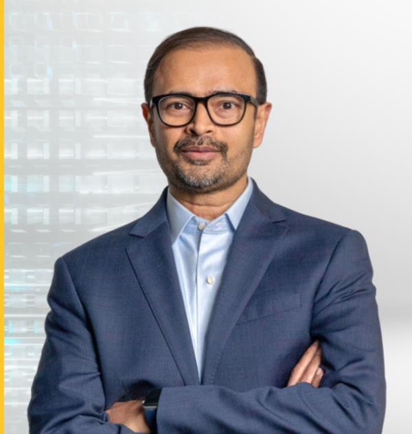 Haider Khad bio image with patterned background